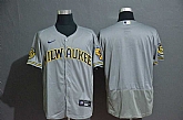 Brewers Blank Gray Nike 2020 Flexbase Jersey,baseball caps,new era cap wholesale,wholesale hats